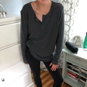 Bass gray button up long sleeve.